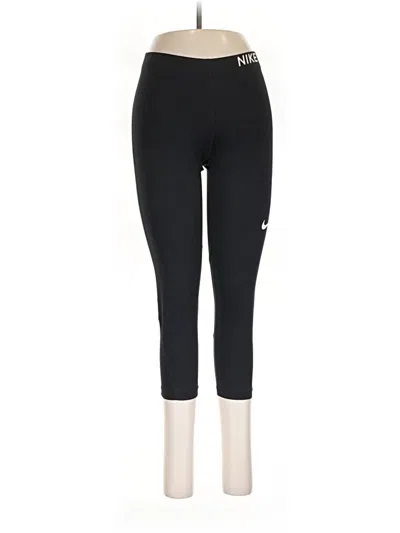 Pre-owned Nike Active Pants In Black