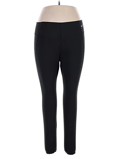 Pre-owned Nike Active Pants In Black
