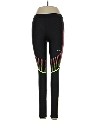 Pre-owned Nike Active Pants In Black