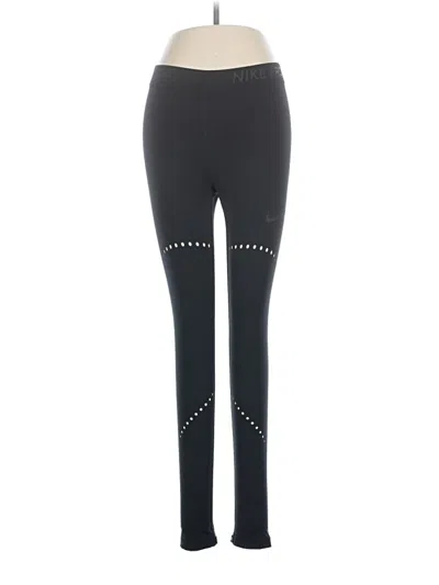 Pre-owned Nike Active Pants In Black