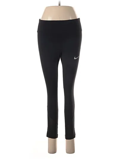 Pre-owned Nike Active Pants In Black