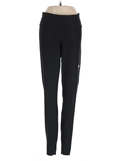 Pre-owned Nike Active Pants In Black