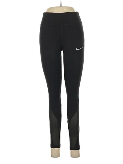 Pre-owned Nike Active Pants In Black