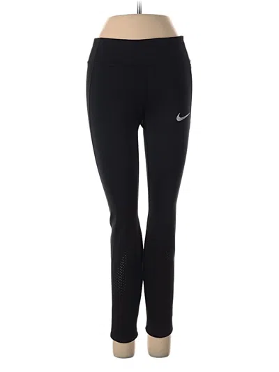Pre-owned Nike Active Pants In Black
