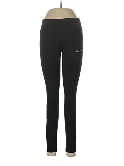 Pre-owned Nike Active Pants In Black