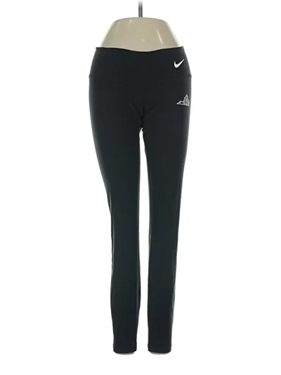 Pre-owned Nike Active Pants In Black