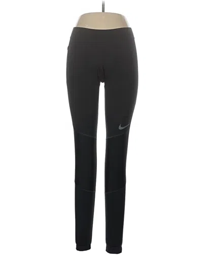 Pre-owned Nike Active Pants In Black