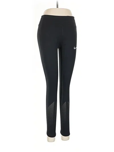 Pre-owned Nike Active Pants In Black