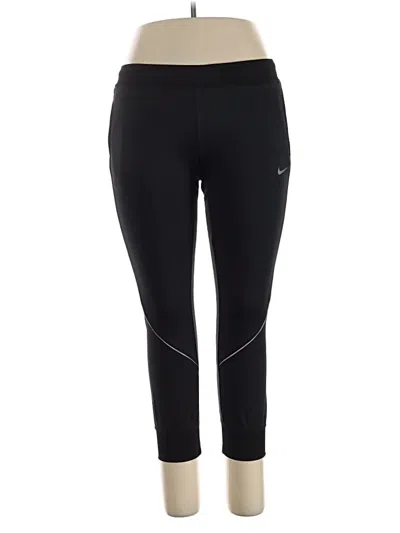 Pre-owned Nike Active Pants In Black