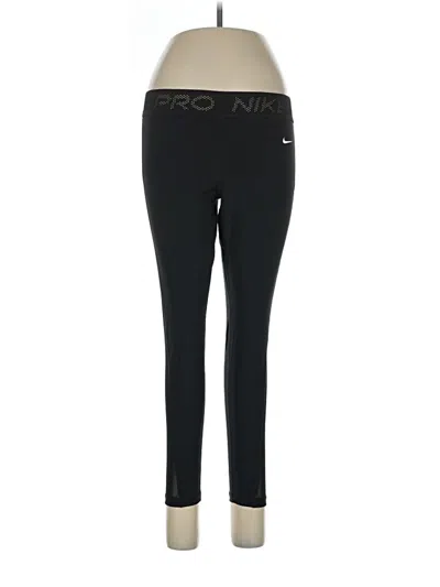 Pre-owned Nike Active Pants In Black