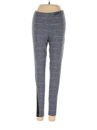 Pre-owned Nike Active Pants In Blue