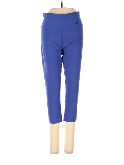 Pre-owned Nike Active Pants In Blue
