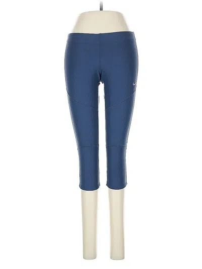 Pre-owned Nike Active Pants In Blue