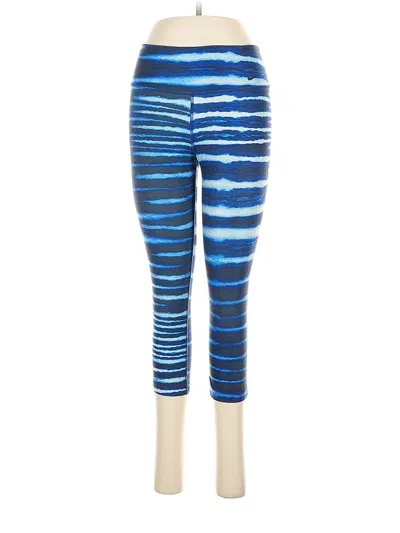Pre-owned Nike Active Pants In Blue