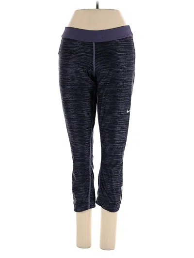 Pre-owned Nike Active Pants In Blue