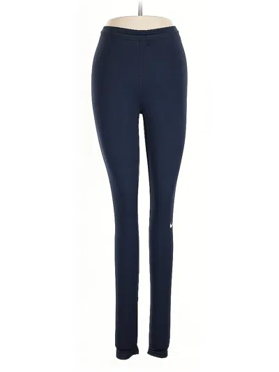 Pre-owned Nike Active Pants In Blue