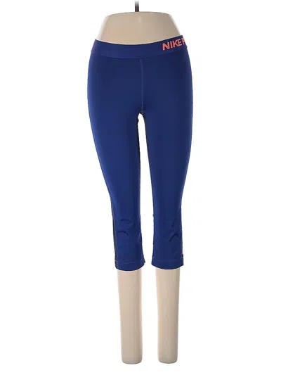 Pre-owned Nike Active Pants In Blue