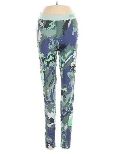 Pre-owned Nike Active Pants In Blue