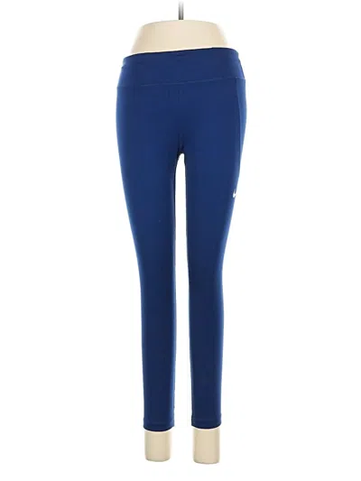 Pre-owned Nike Active Pants In Blue