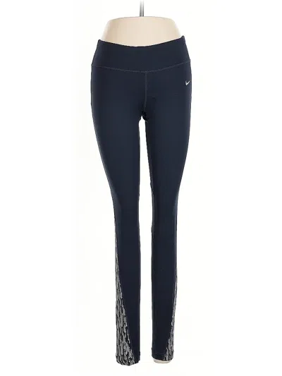 Pre-owned Nike Active Pants In Blue