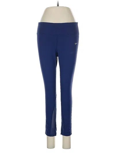 Pre-owned Nike Active Pants In Blue