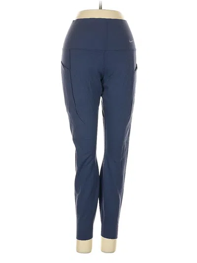 Pre-owned Nike Active Pants In Blue