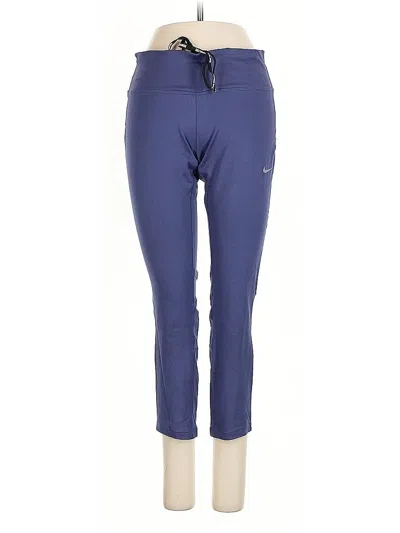 Pre-owned Nike Active Pants In Blue