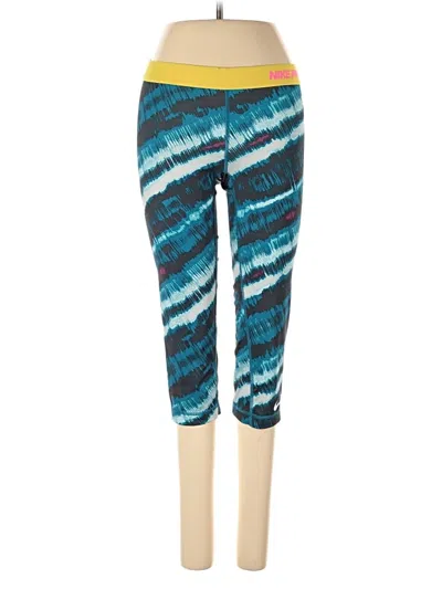 Pre-owned Nike Active Pants In Blue