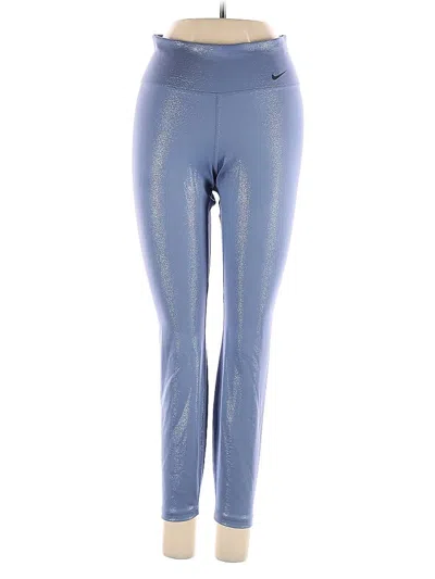 Pre-owned Nike Active Pants In Blue