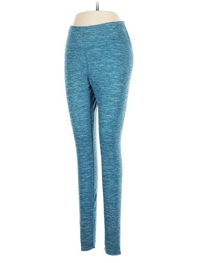 Pre-owned Nike Active Pants In Blue