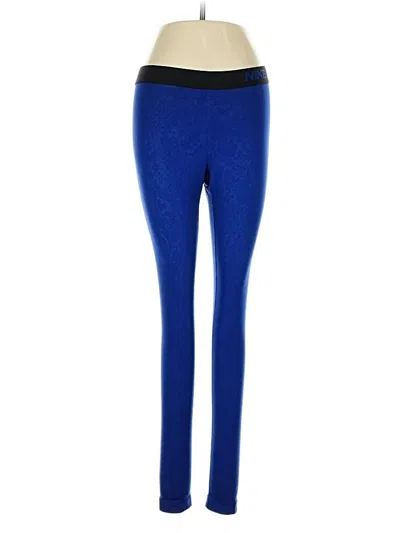 Pre-owned Nike Active Pants In Blue