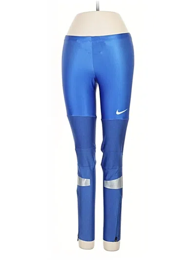 Pre-owned Nike Active Pants In Blue