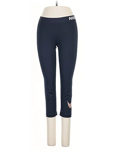 Pre-owned Nike Active Pants In Blue