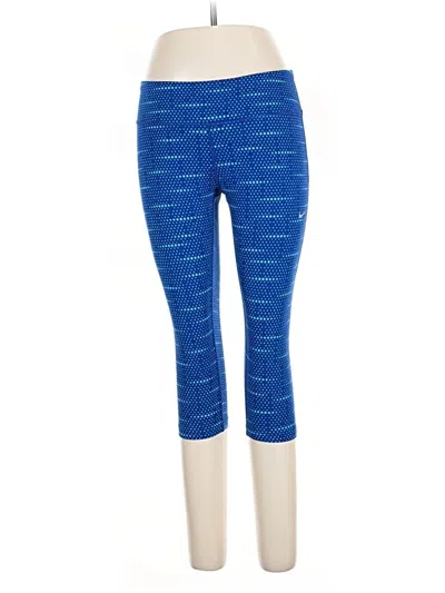 Pre-owned Nike Active Pants In Blue