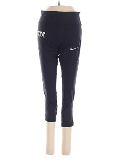 Pre-owned Nike Active Pants In Blue