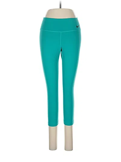 Pre-owned Nike Active Pants In Blue