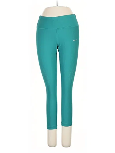 Pre-owned Nike Active Pants In Blue