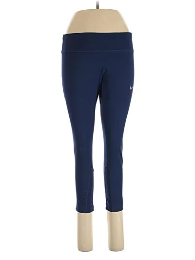 Pre-owned Nike Active Pants In Blue