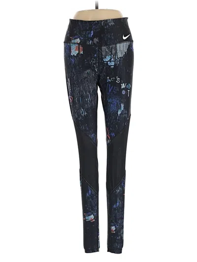 Pre-owned Nike Active Pants In Blue