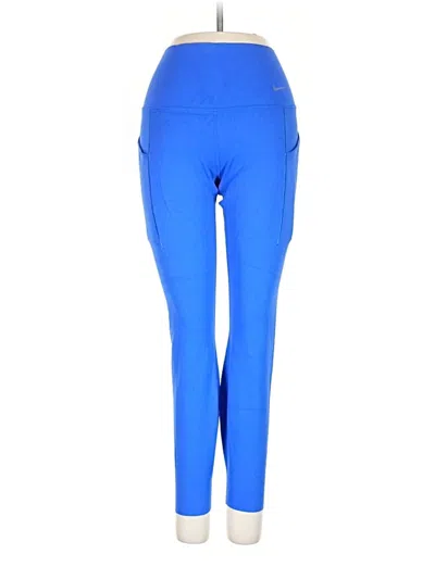 Pre-owned Nike Active Pants In Blue