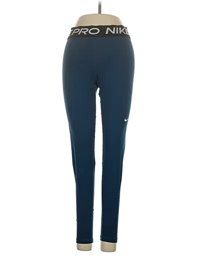 Pre-owned Nike Active Pants In Blue