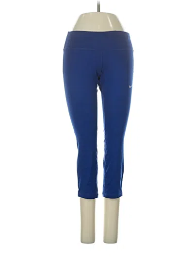 Pre-owned Nike Active Pants In Blue