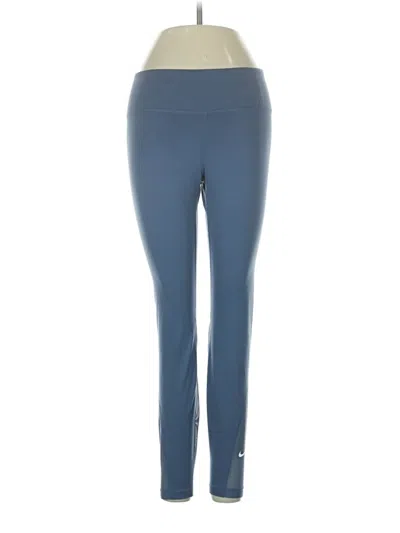 Pre-owned Nike Active Pants In Blue