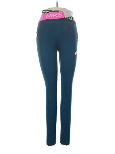 Pre-owned Nike Active Pants In Blue