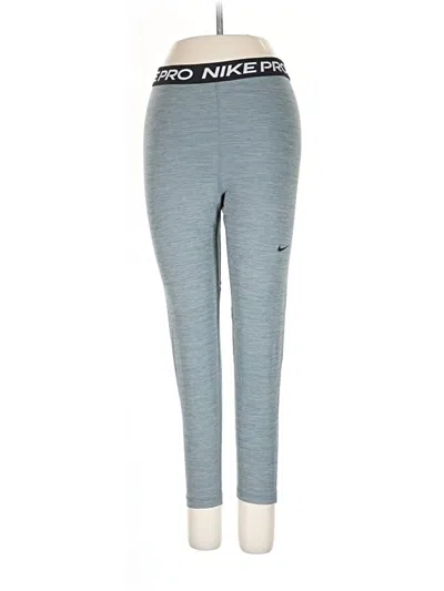 Pre-owned Nike Active Pants In Blue