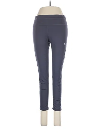 Pre-owned Nike Active Pants In Blue