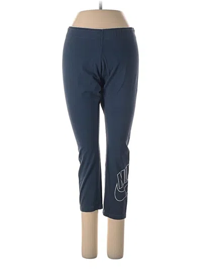 Pre-owned Nike Active Pants In Blue