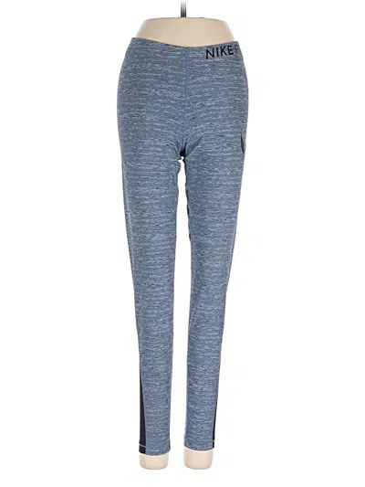Pre-owned Nike Active Pants In Blue