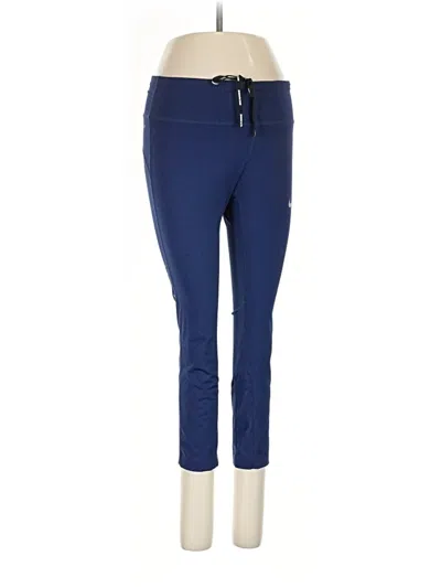 Pre-owned Nike Active Pants In Blue