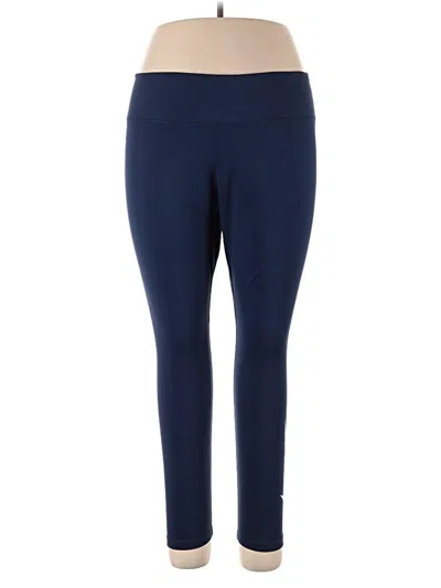 Pre-owned Nike Active Pants In Blue